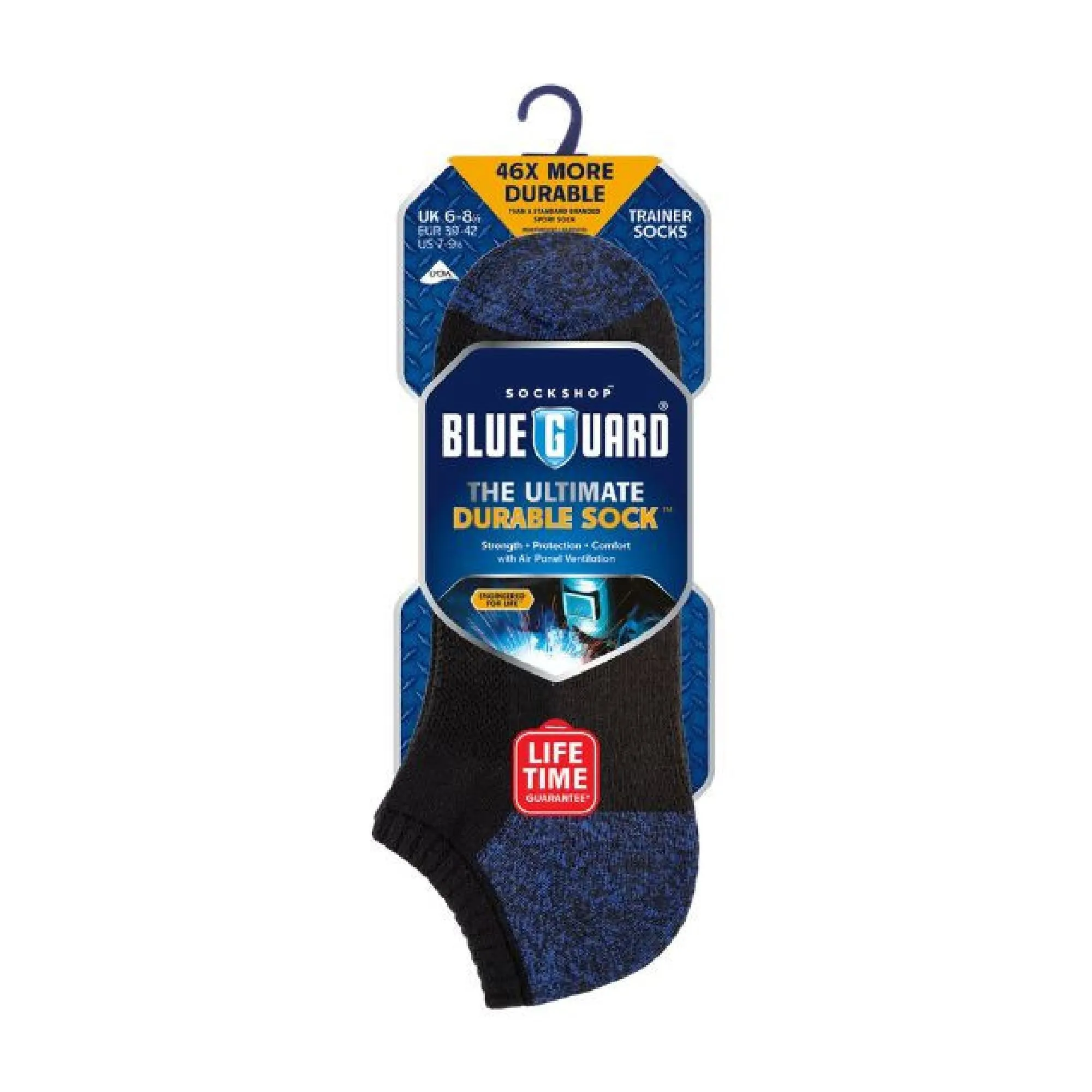 1 Pack Mens Work Heavy Duty Ankle Socks with Reinforced Heel & Toe