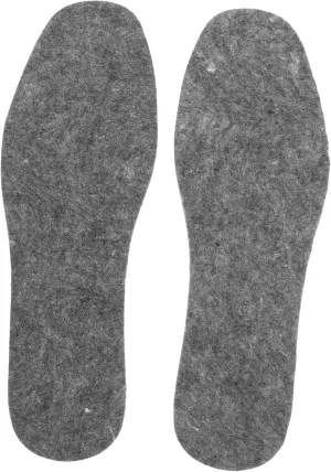 1 Pair Cuttable Soft Wool Felt Insoles for Men Women Thicken Thermal Shoe Inserts for Cold Weather Breathable Supportive Design