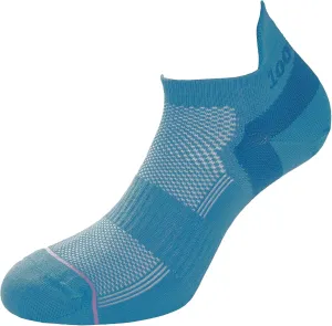 1000 Mile Double Layer Trainer Liner Womens Running Socks - Blue