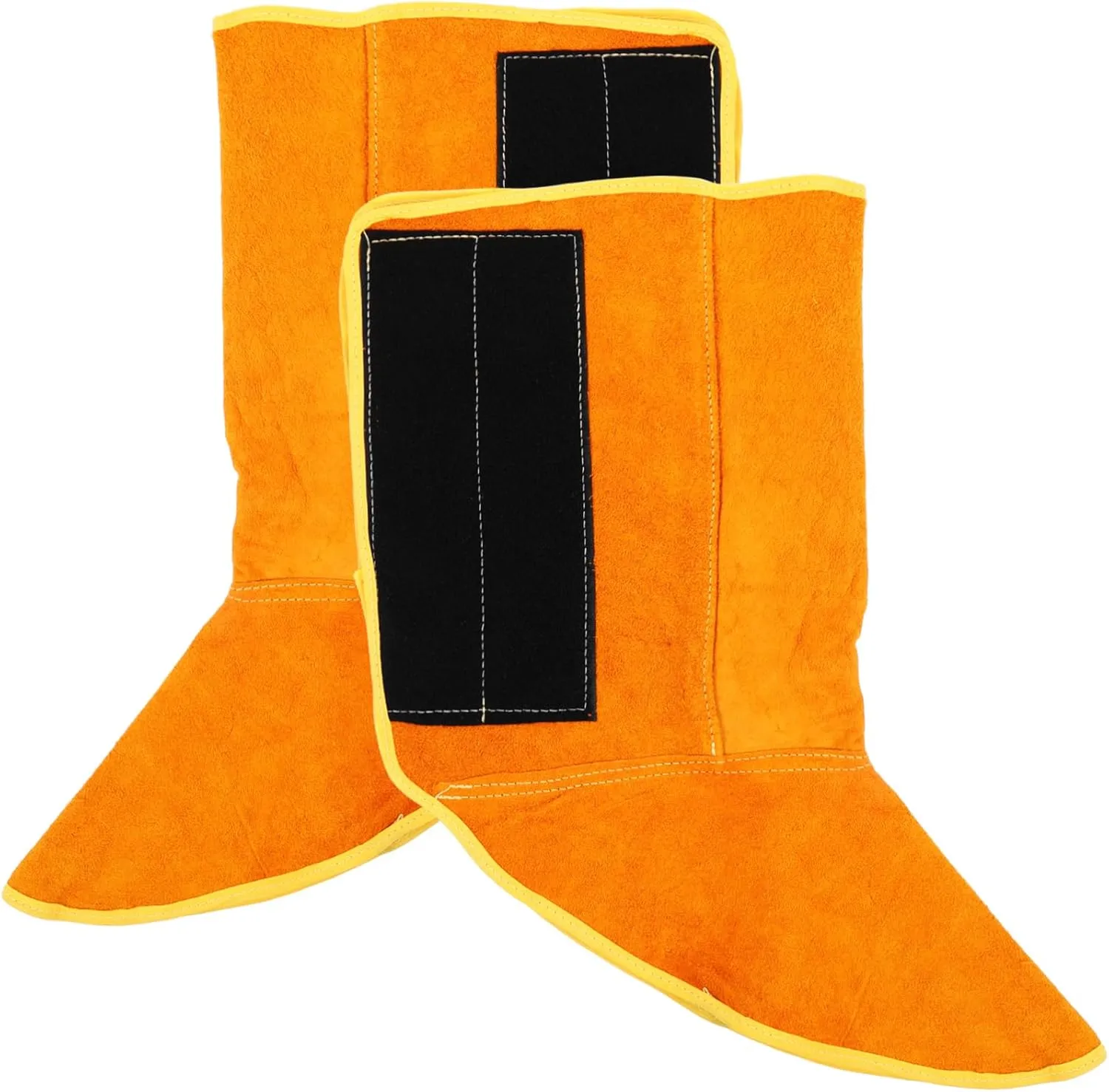 1Pair Welding Boot Protectors for Men Durable Cowhide Covers Lightweight Non Skid Welding Shoe Protectors Fire Resistant Protective Gear for Factory Use Comfortable Fit