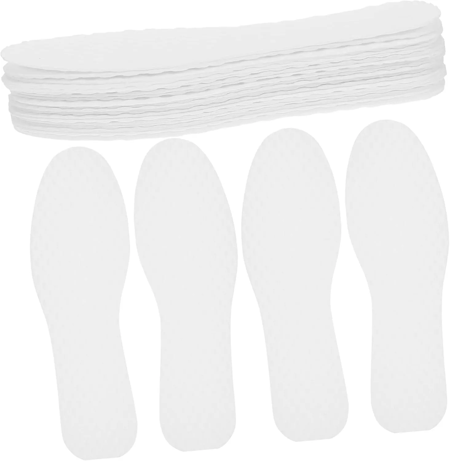 20 Pairs Women Men Breathable Shoe Inserts Thin Insoles for Running Walking Shoes
