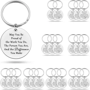 24 PCS Fitness Keychain Fitness Instructor Gift Thank You Gift for Fitness Coach Workout Coach Fitness Trainer Gift Motivational Gift for Friends Christmas Birthday Gift for Coach Appreciation Gifts