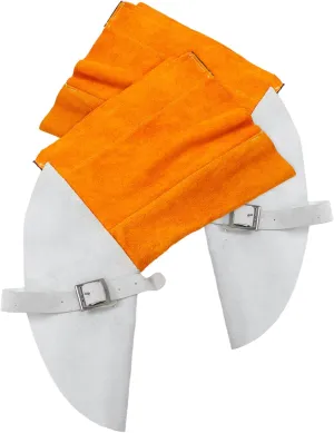 2pcs Leather Boot Covers Welding Shoes Spats Anti-scalding Foot Covers for Welding Boots