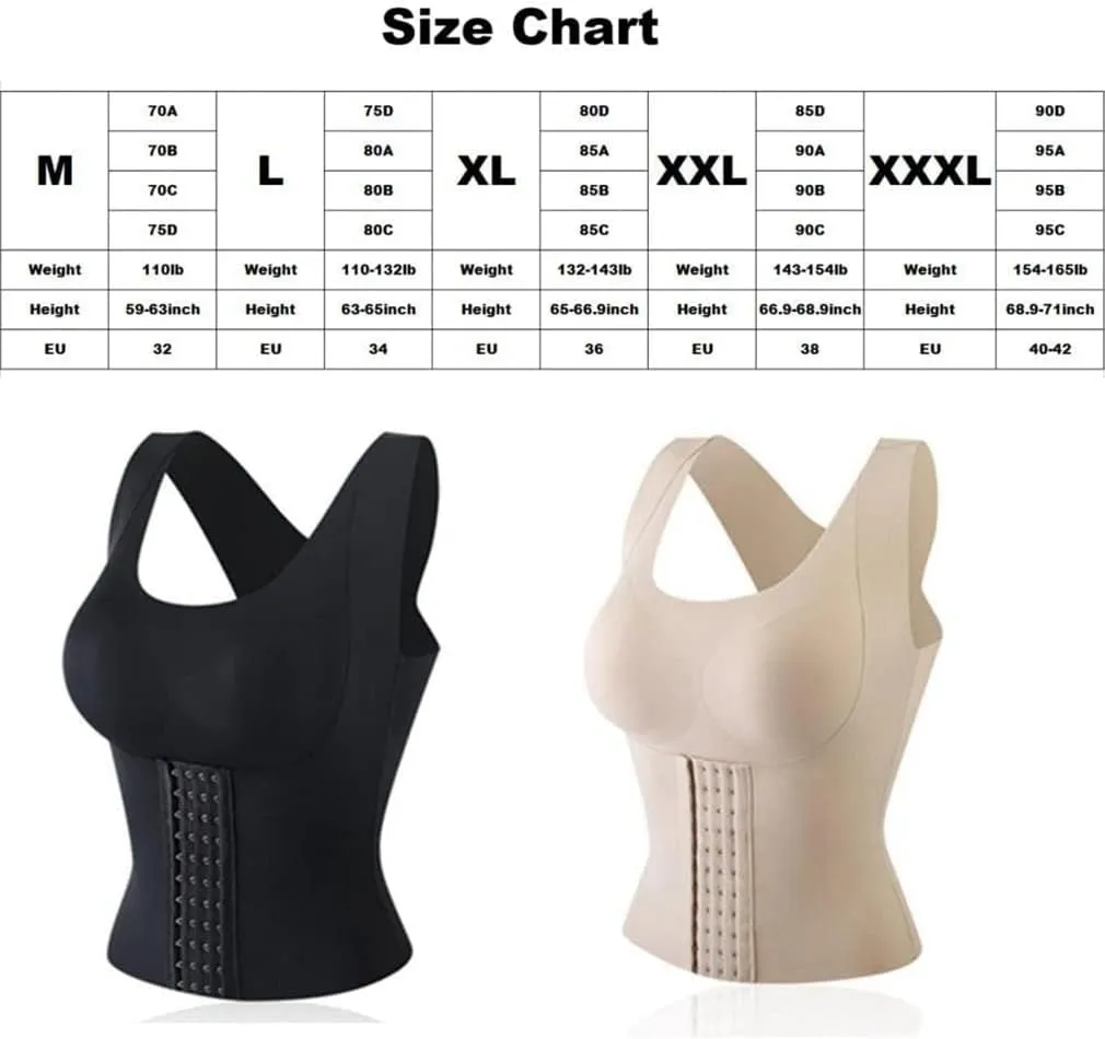 4-in-1 Waist Buttoned Bra Shapewear, 3 in 1 Waist Trainer Bra for Women, 4-in-1 Waist Trainer Bra