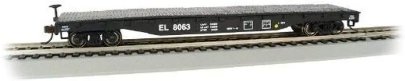 52' Flat Car - ERIE LACKAWANNA #8063 - HO Scale