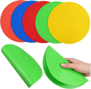 5pcs Agility Spot Markers Flat Floor Dots for Football Gymnastics Training Lightweight Non Slip Court Markers for Use
