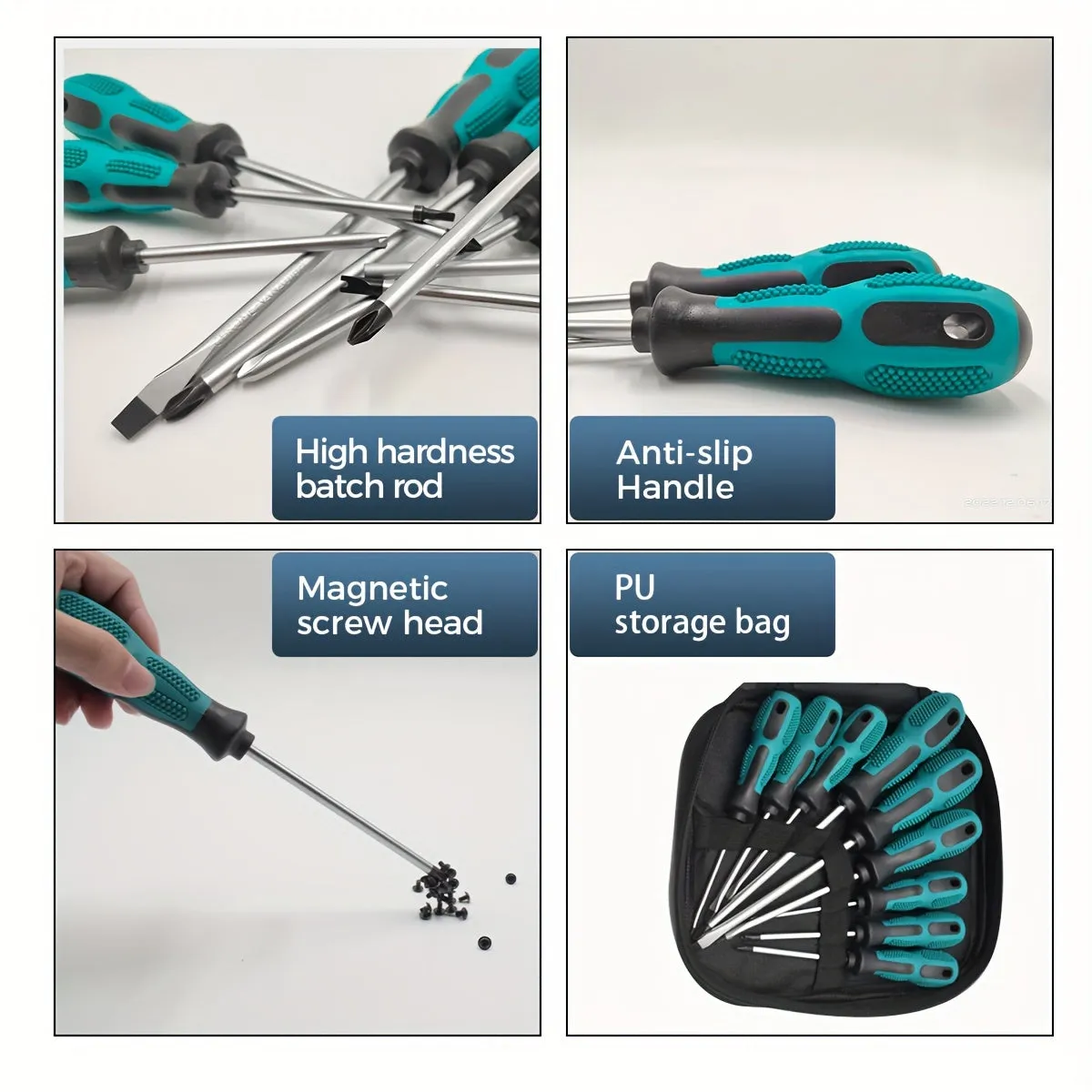 9Pcs ABS Non-Slip Screwdriver Set