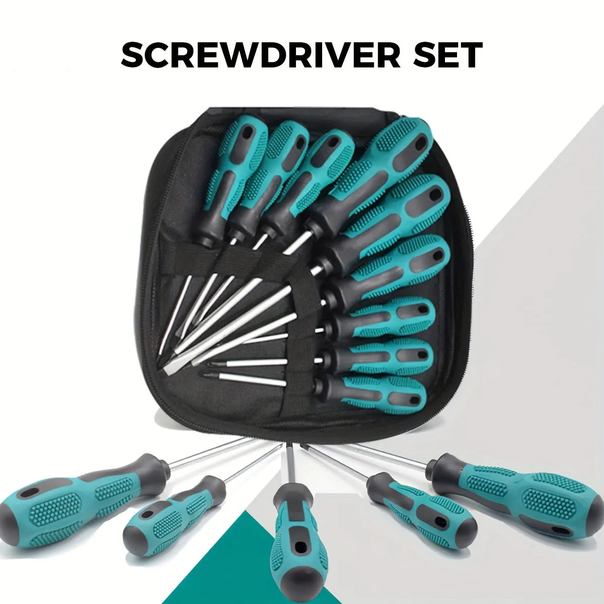 9Pcs ABS Non-Slip Screwdriver Set
