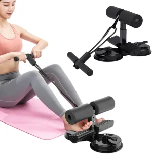 Ab Training Auxiliary Device, Portable Sit Up Bar Floor Abs Master Assistant Device, Double Suction Cups Multi-functional Adjustable Ab Trainer Equipment