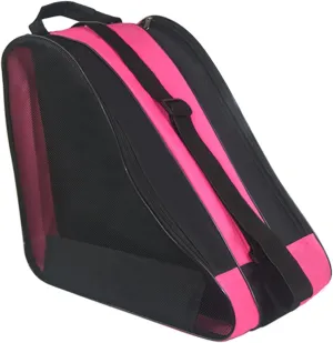 Adjustable Shoulder Strap Skate Bag - Large Capacity, Breathable, Fits Quad, Inline, Ice & Roller Skates and Accessories