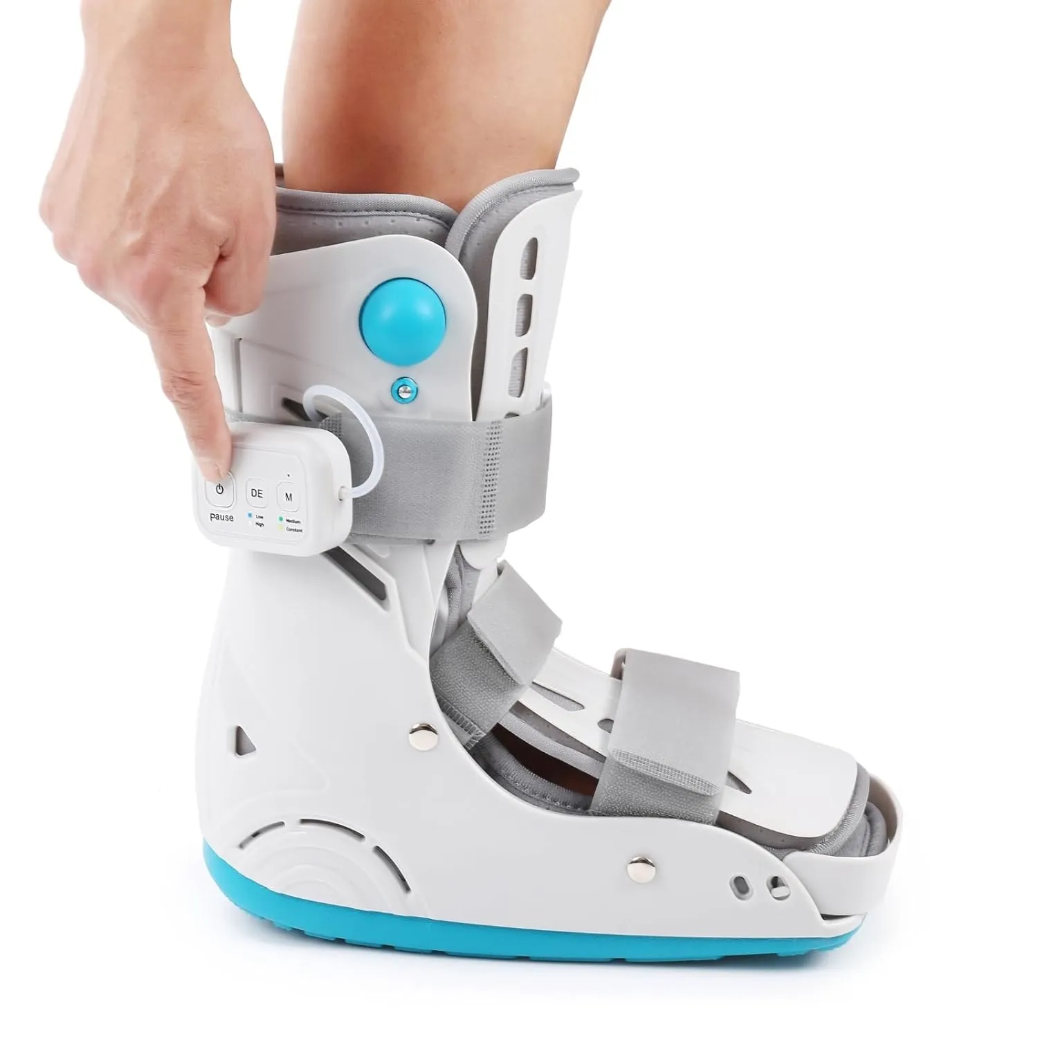 Air Cam Walker Boot with Automatic Air Pump | Adjustable Orthopedic Walking Boot for Broken Foot, Ankle Sprains, Achilles Injury & Stress Fractures | Medical Fracture Boot Foot Support