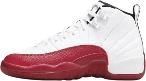 Air Jordan 12 Retro Big Kids Shoes Size-5.5 White/Black-Varsity Red