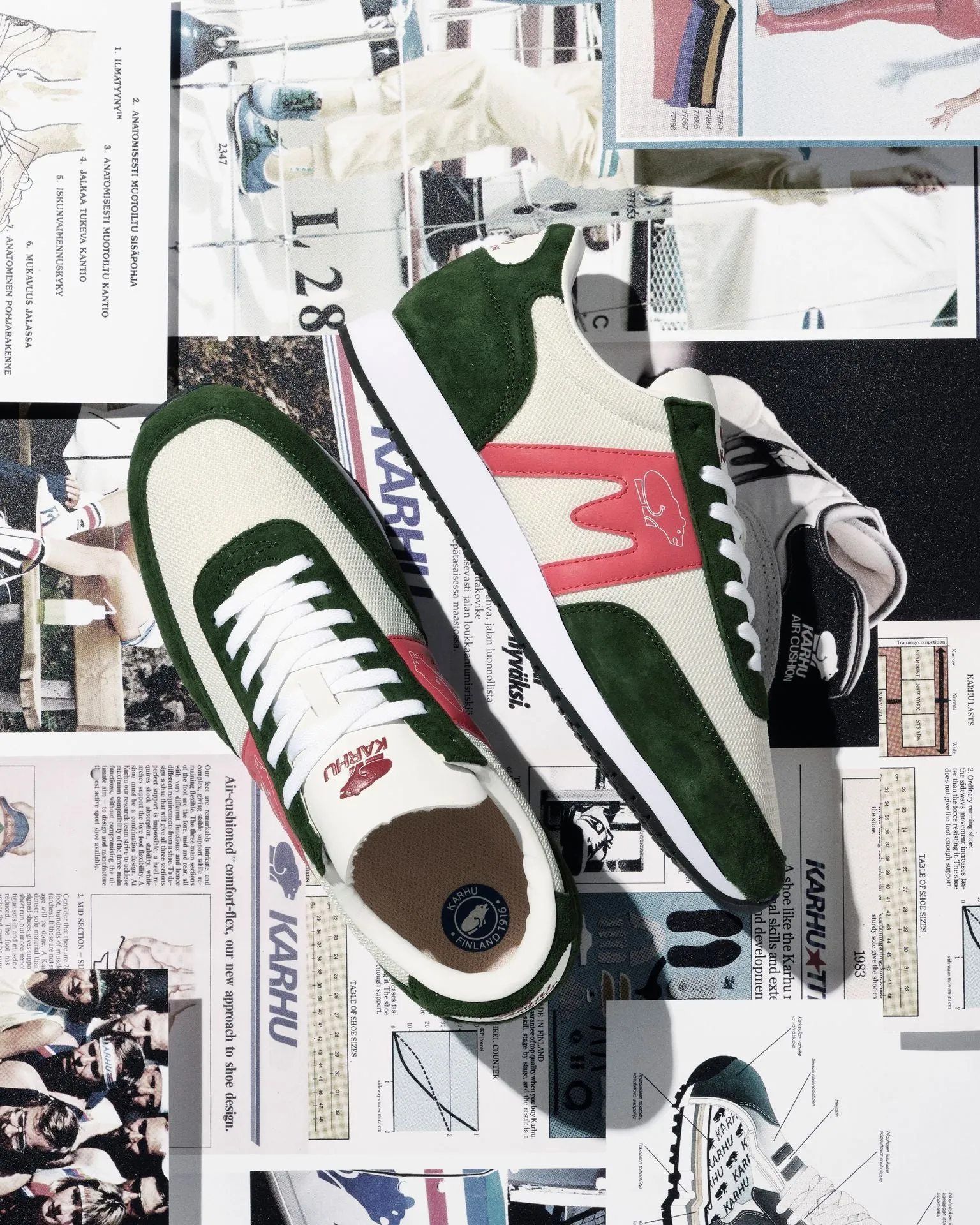 ALBATROSS 82 - KOMBU GREEN / MINERAL RED