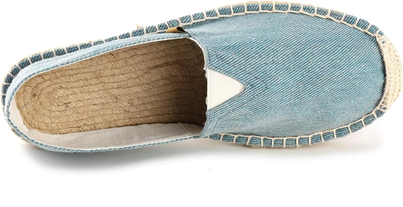 Alexis Leroy Men's Fashion Casual Canvas Slip on Flat Espadrilles