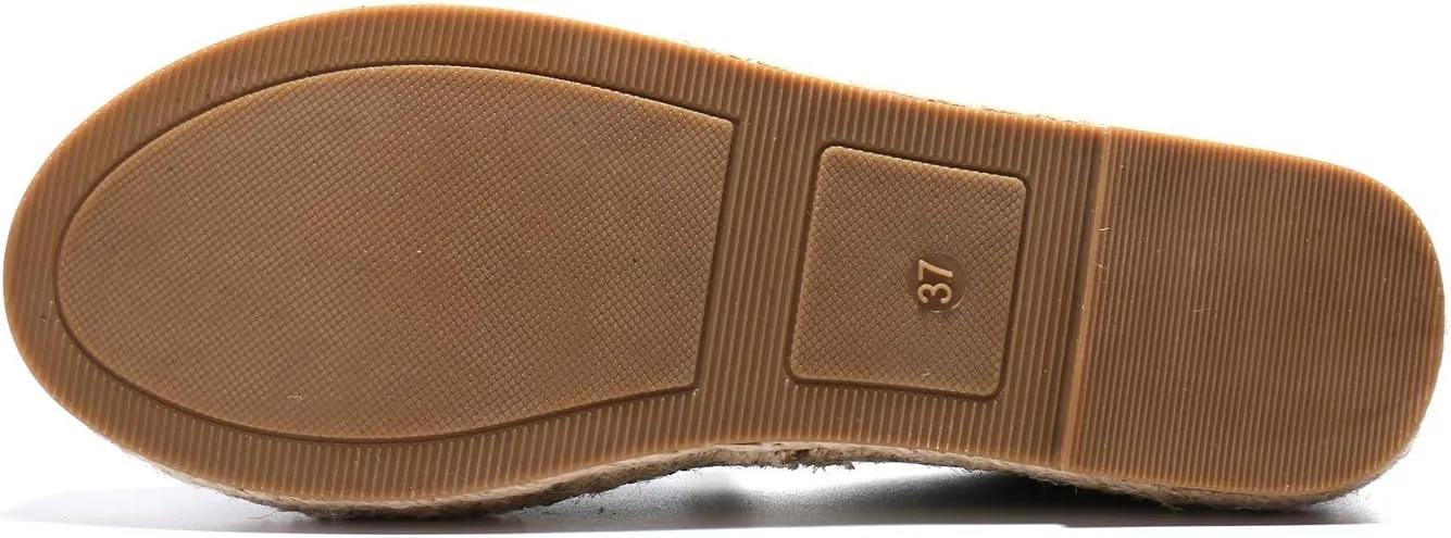 Alexis Leroy Women Closed Toe Slip On Casual Espadrilles Loafer Flat Comfort Shoes