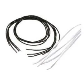 Alimed Elastic Shoe Lace White, 27" L, Flat - Pack of 2