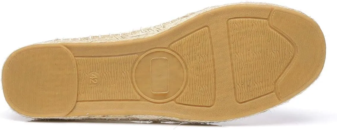 Altxic Men's Closed Toe Comfortable Canvas Slip on Flat Espadrilles