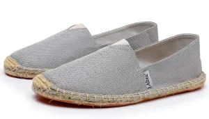 Altxic Men's Closed Toe Comfortable Canvas Slip on Flat Espadrilles