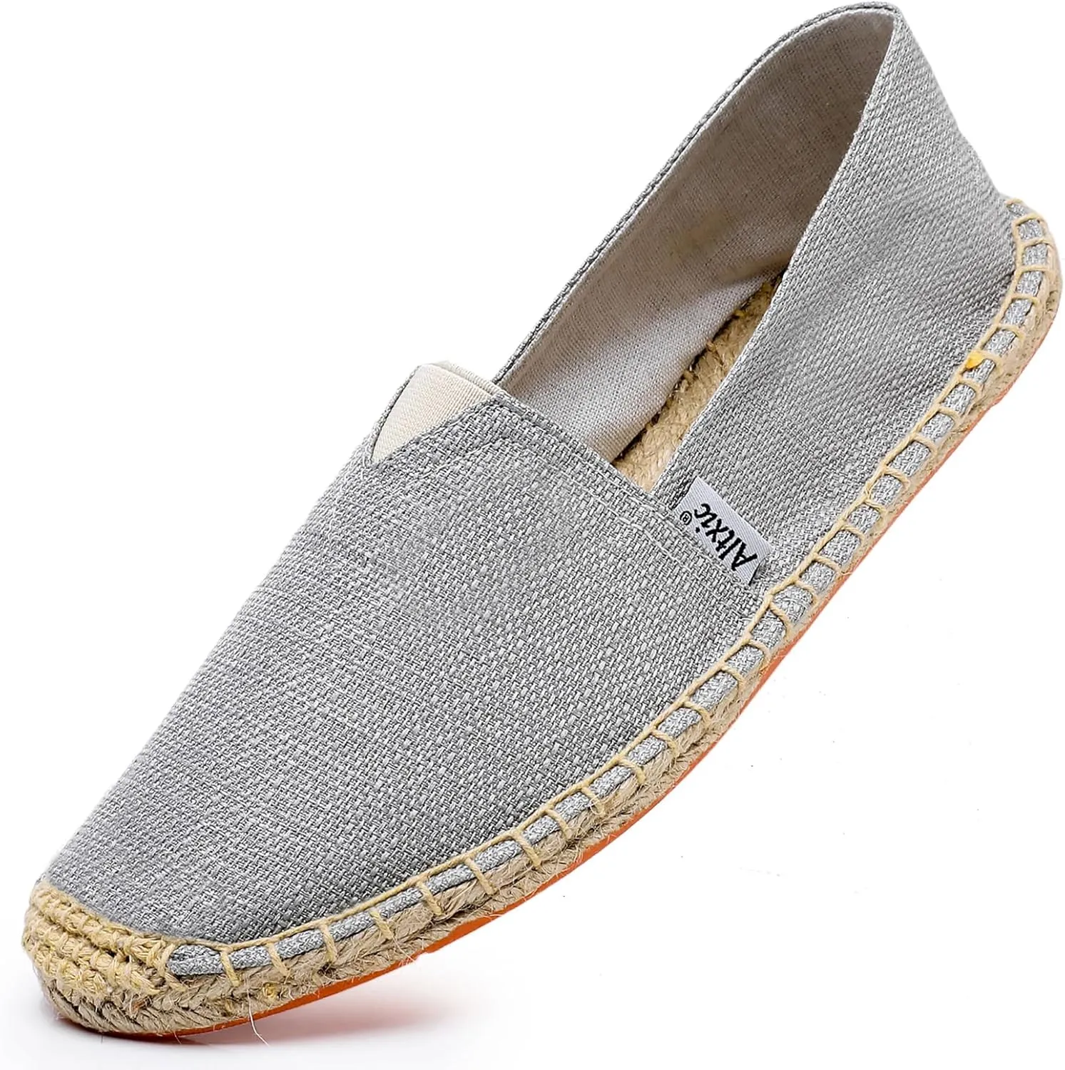Altxic Men's Closed Toe Comfortable Canvas Slip on Flat Espadrilles