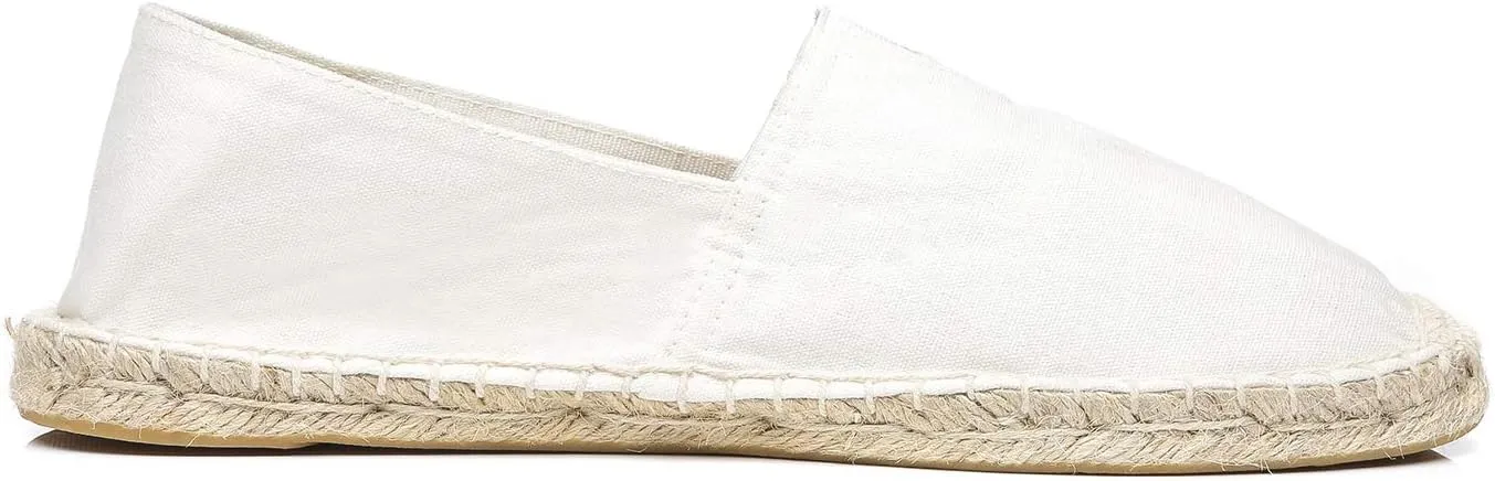 Altxic Men's Closed Toe Comfortable Canvas Slip on Flat Espadrilles