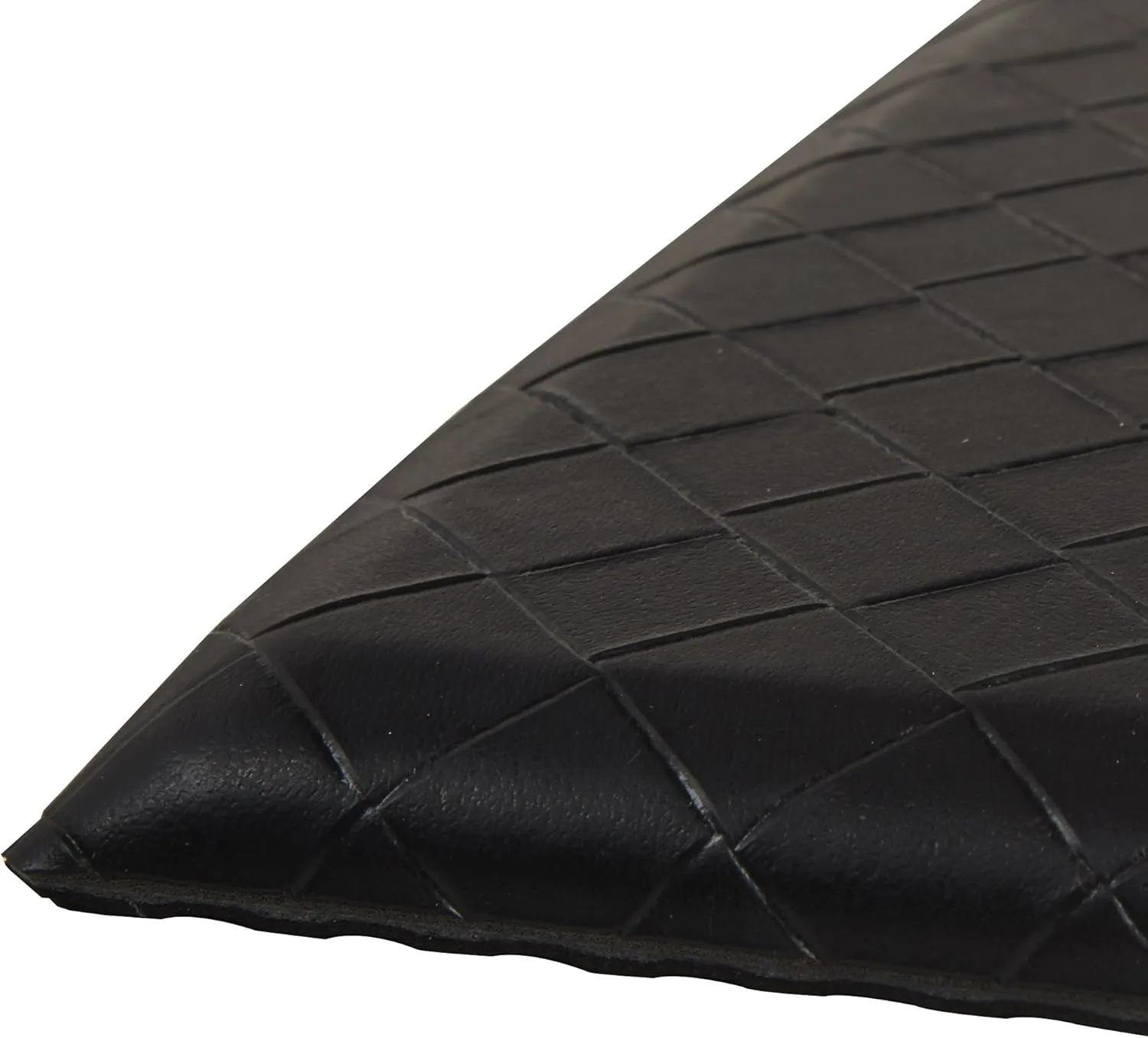 Amazon Basics Anti-Fatigue Standing Mat, Non-Slip, Comfort Mat for Home and Office, 20W x 36L x 0.6Th in, Black, 1-Pack