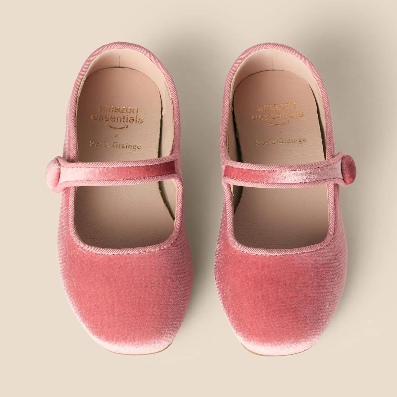 Amazon Essentials x Sofia Grainge Toddler Girls' Mary Jane Ballet Flat Shoes