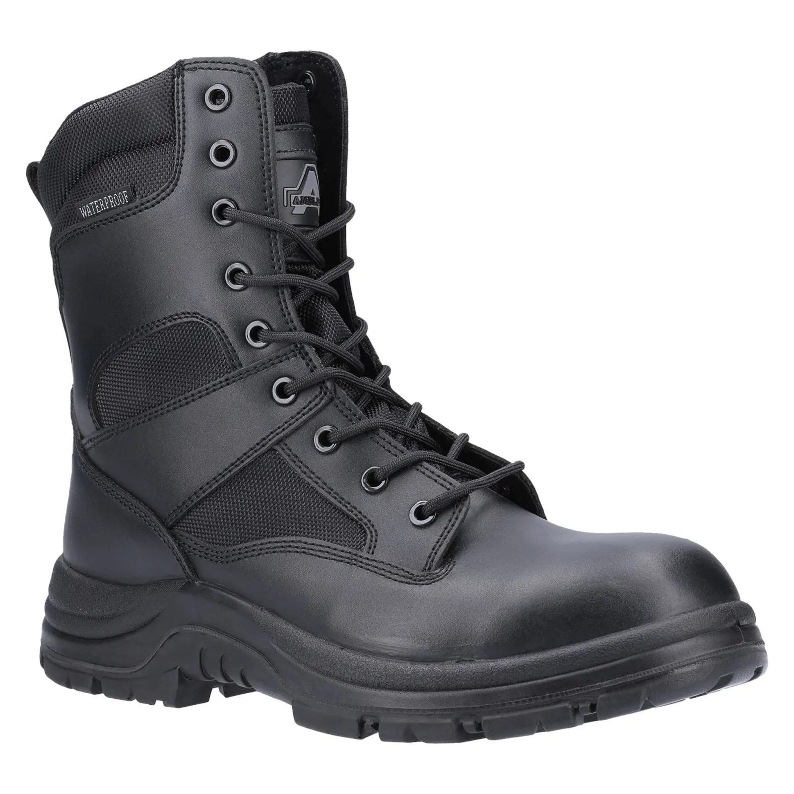 Amblers Safety Combat Leather Black Safety Boots