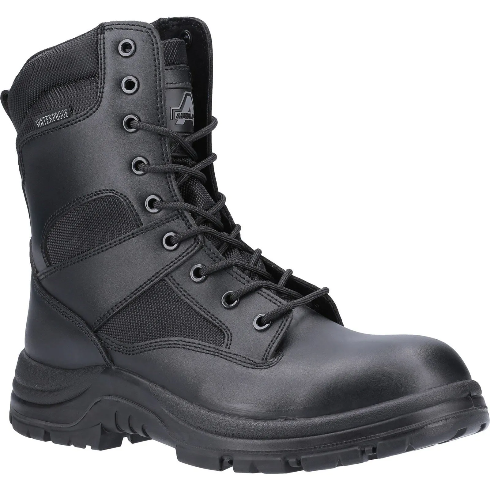 Amblers Safety Combat Leather Black Safety Boots