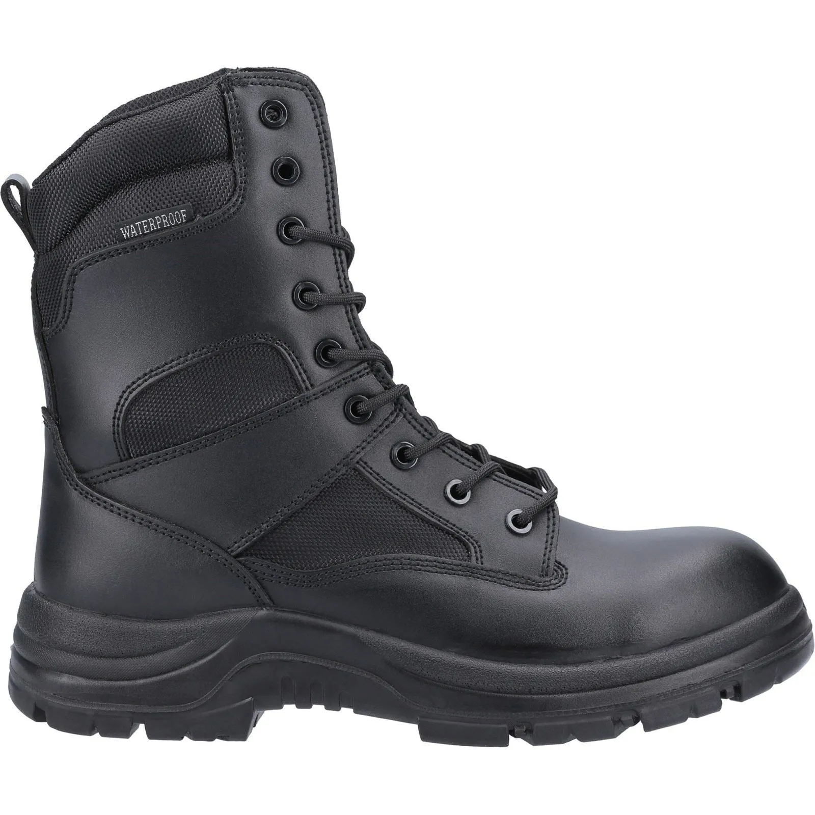 Amblers Safety Combat Leather Black