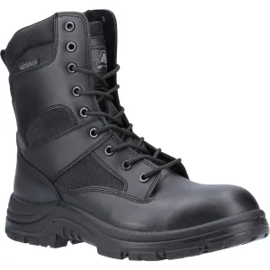 Amblers Safety Combat Leather Black