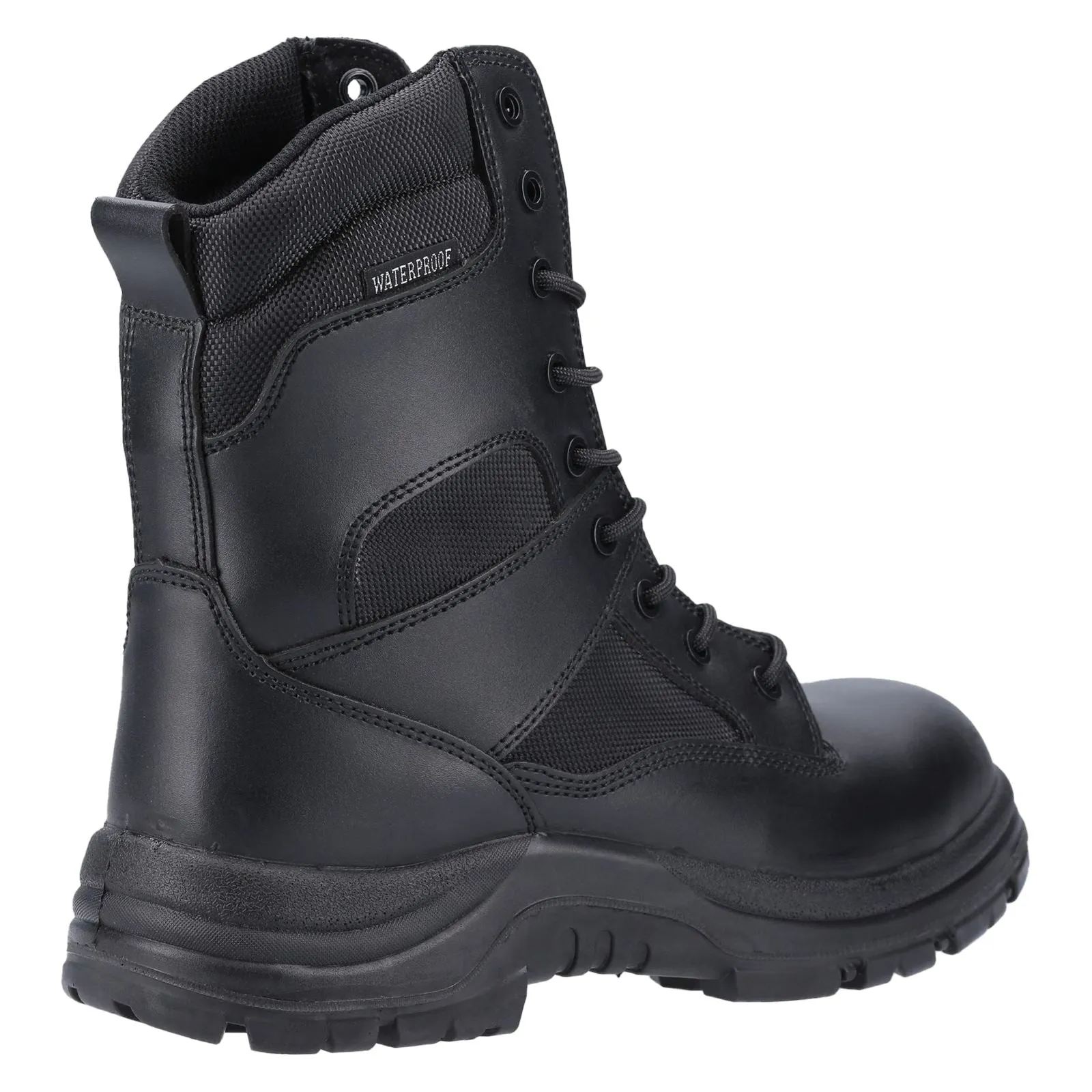Amblers Safety Combat Leather Black