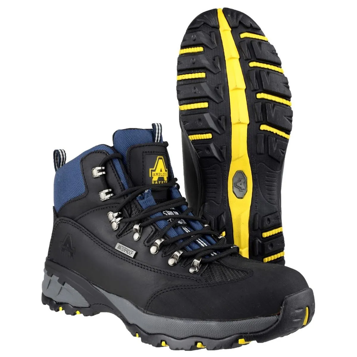Amblers Safety FS161 Waterproof Lace up Hiker Safety Boot Black