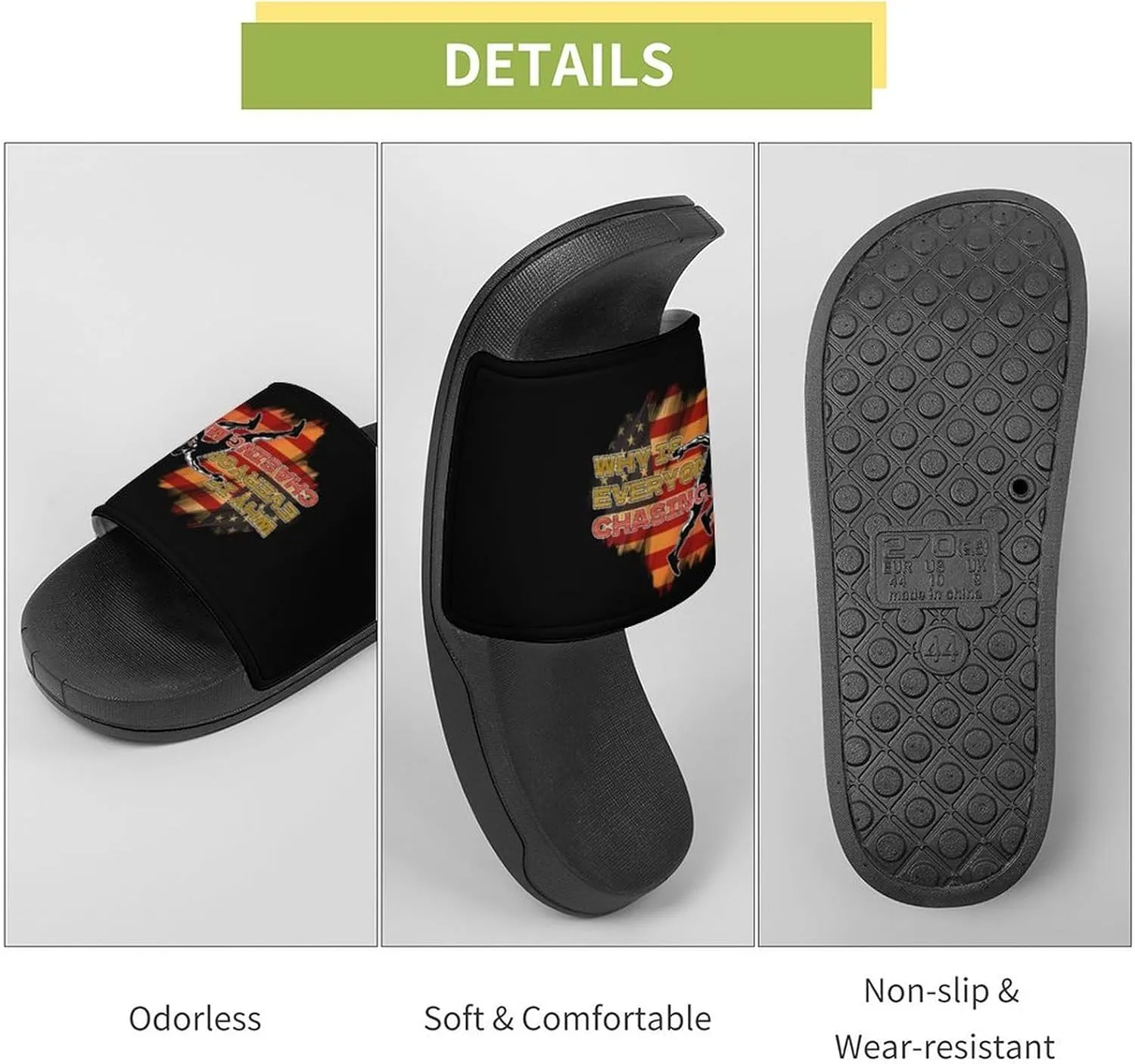 American Flag Track And Field Slippers Shower Slipper In-Door Slipper Quick Drying Non-Slip Bathroom Pool Woman Man PVC