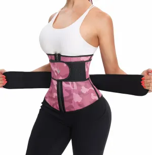 ANGOOL Neopren Waist Trainer for Women,Workout Plus Size Trimmer Belt Sauna Sweat Corset Cincher with Zipper