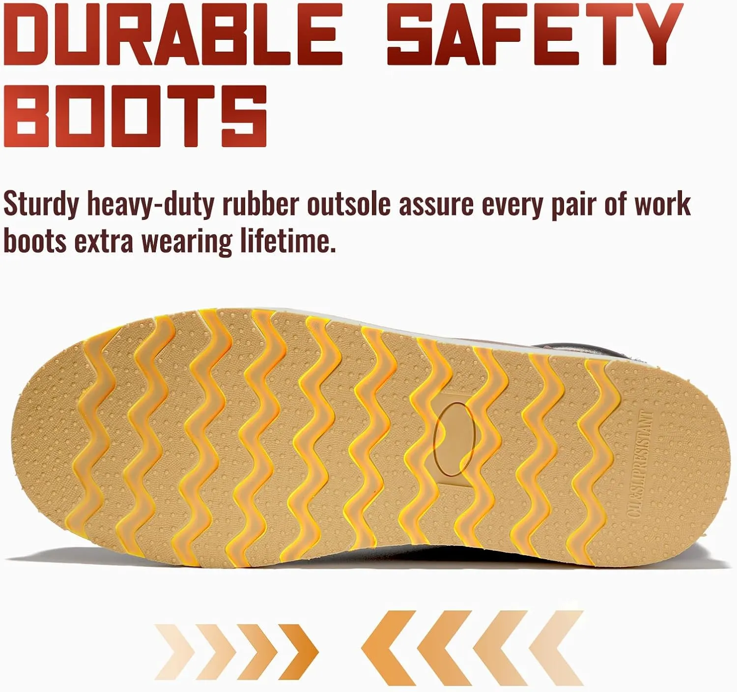 ANGRYRAM Winter Steel Toe Boots for Men Moc Toe Waterproof Work Boots Men's Comfortable Steel Toe Wedge Safety Boots Lightweight Indestructable Construction Boots