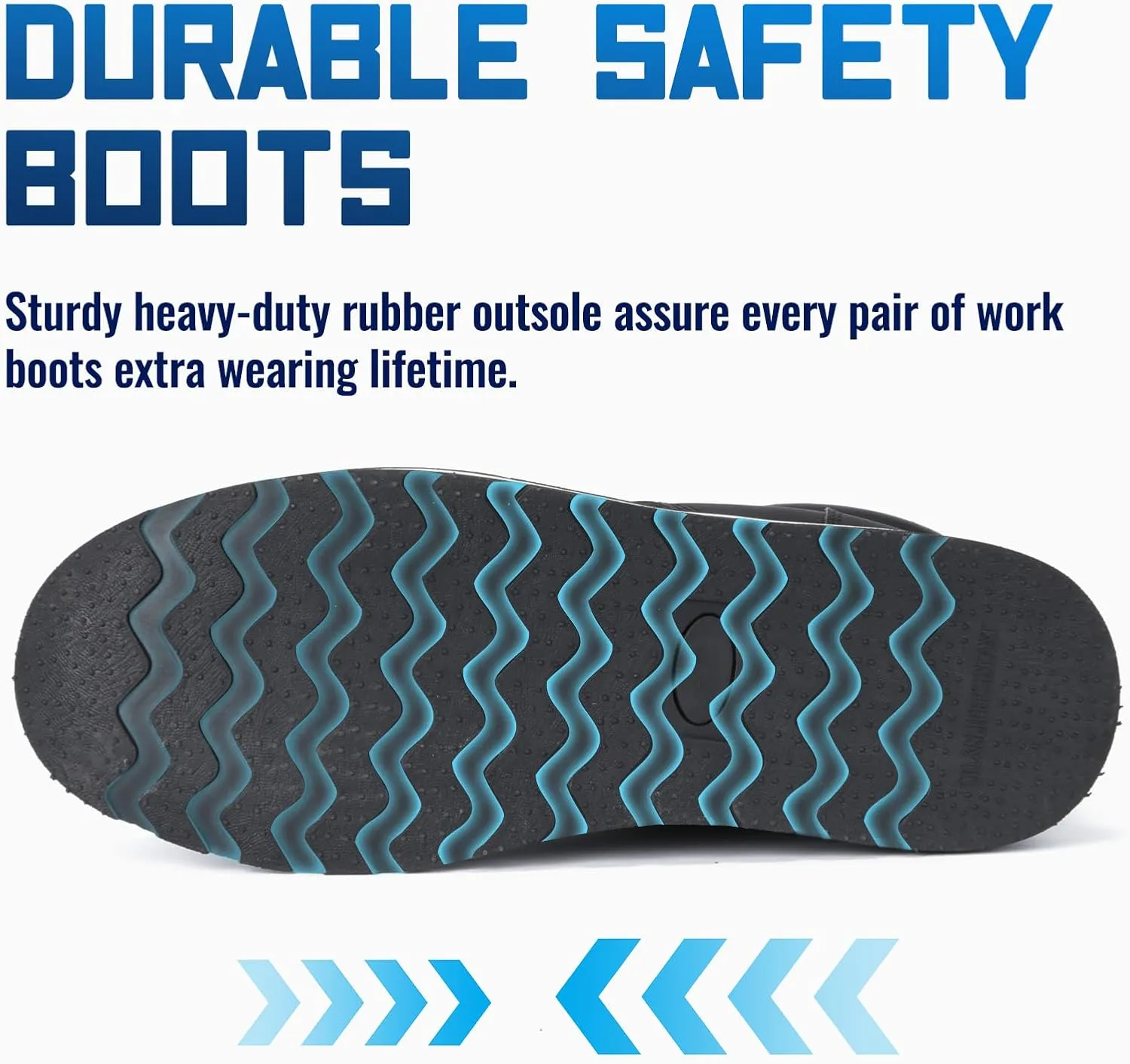 ANGRYRAM Winter Steel Toe Boots for Men Moc Toe Waterproof Work Boots Men's Comfortable Steel Toe Wedge Safety Boots Lightweight Indestructable Construction Boots