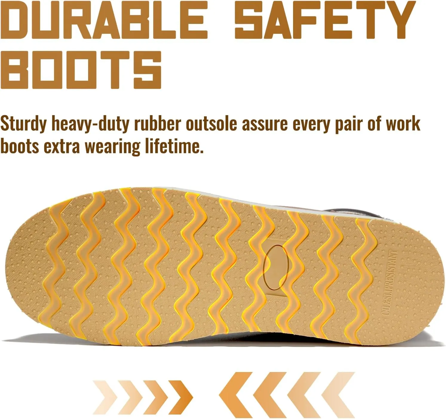 ANGRYRAM Winter Steel Toe Boots for Men Moc Toe Waterproof Work Boots Men's Comfortable Steel Toe Wedge Safety Boots Lightweight Indestructable Construction Boots