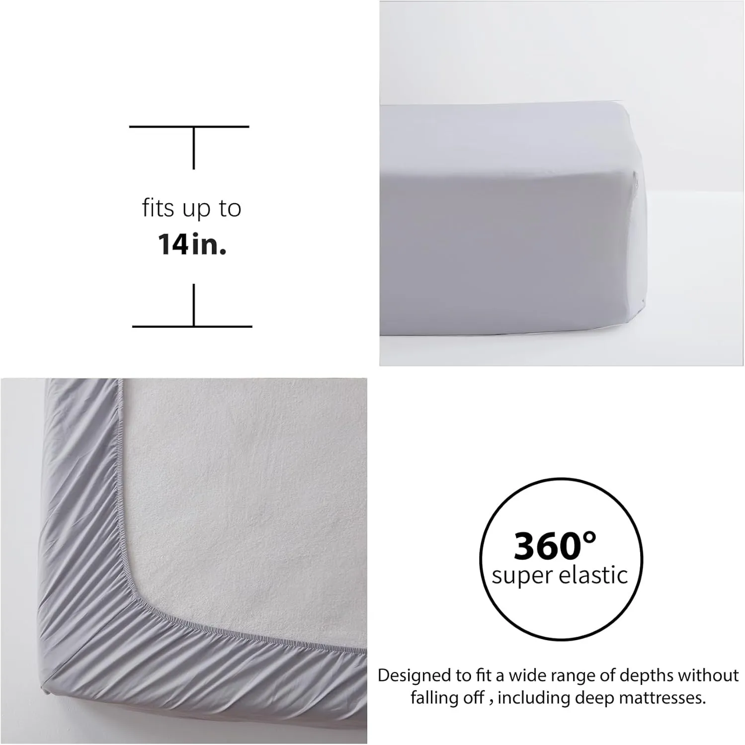 Anluoer Queen Size Bed in a Bag 7 Pieces, Grey Bed Comforter Set with Sheets, All Season Bedding Sets with 1 Comforter,2 Pillow Shams,2 Pillowcases, 1 Flat Sheet,1 Fitted Sheet