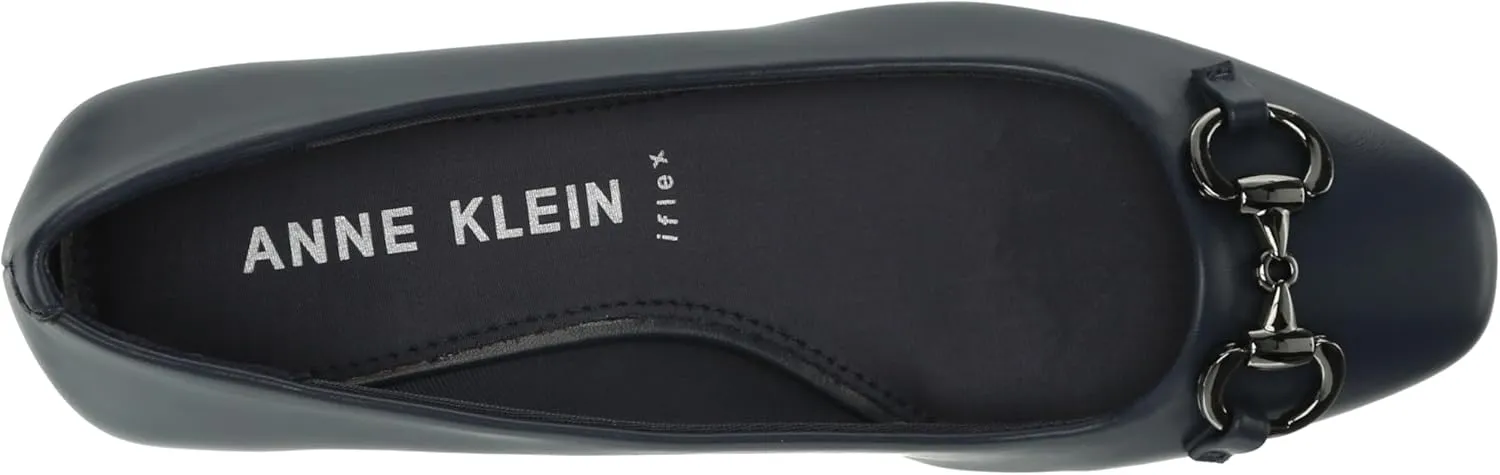 Anne Klein Womens CORA Chain Slip On Loafers
