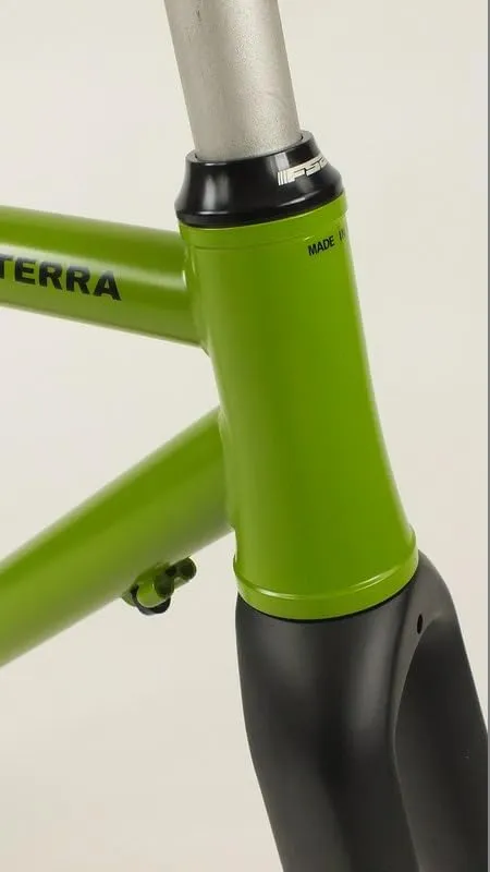 Anterra Steel Gravel Cyclocross Super Road Frameset 700c Disc Brake Frame Aluminum Tapered Fork Thru Axle with Headset