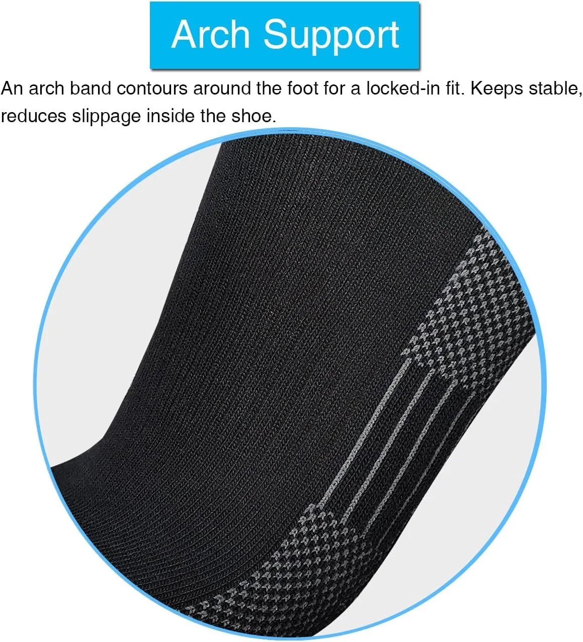 APTYID Men's Moisture Wicking Cushioned Crew Work Boot Socks (4-6 Pairs)