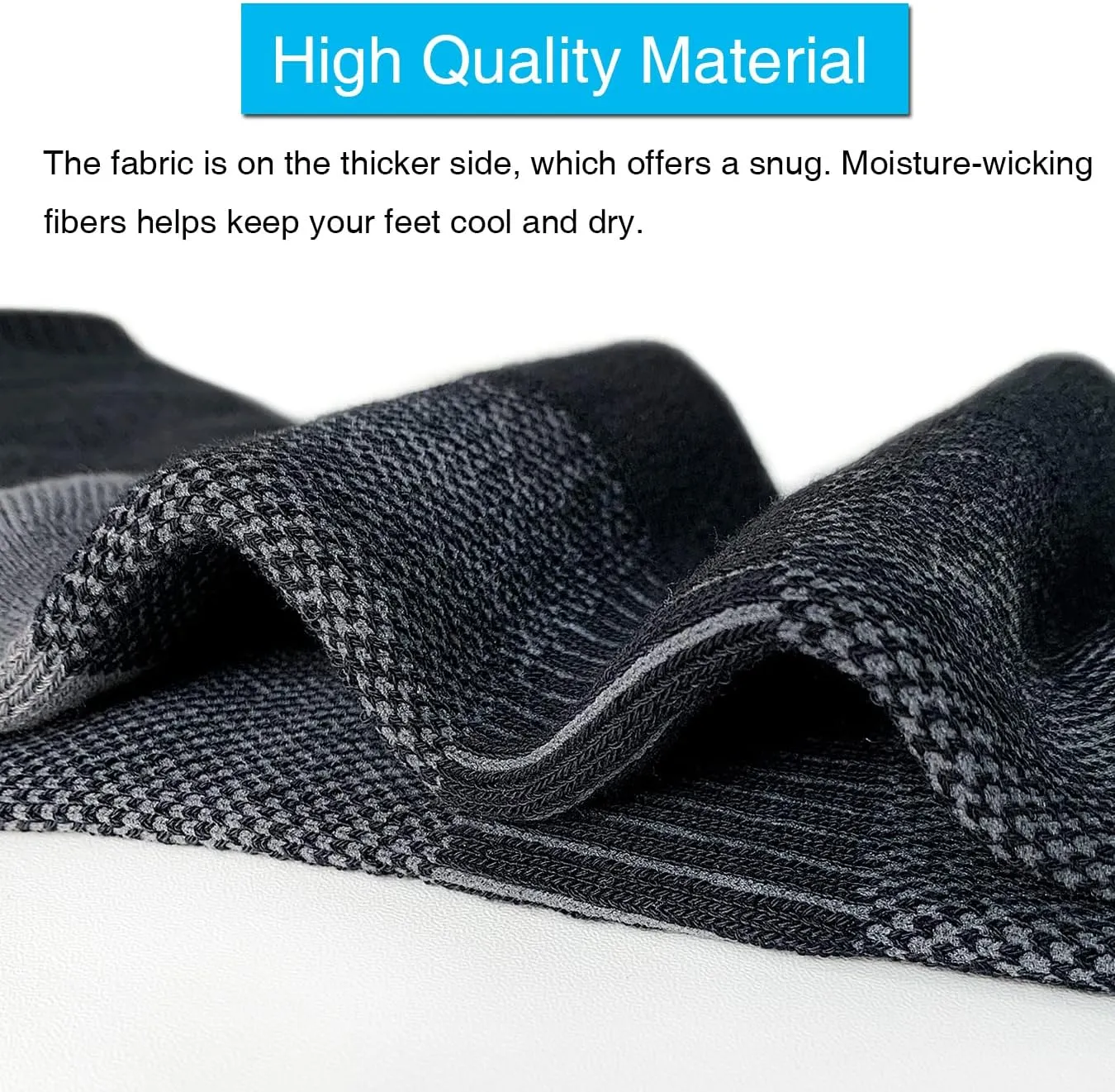 APTYID Men's Moisture Wicking Cushioned Crew Work Boot Socks (4-6 Pairs)