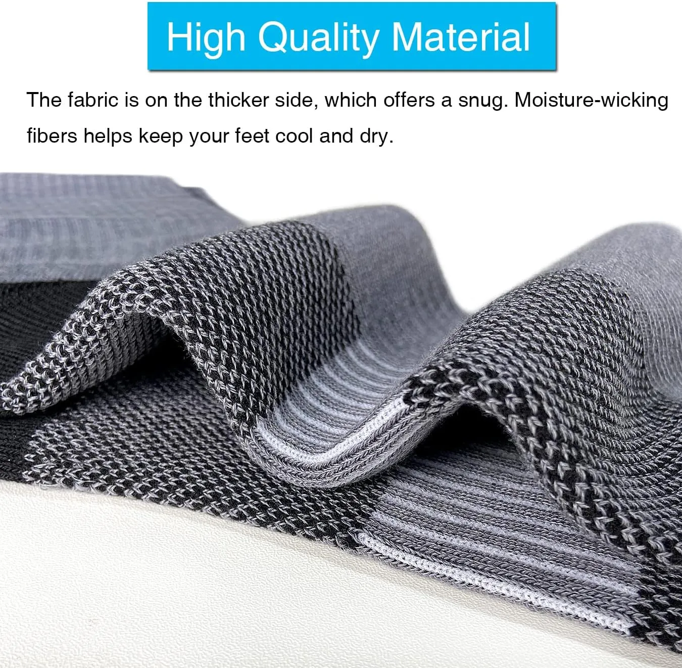APTYID Men's Moisture Wicking Cushioned Crew Work Boot Socks (4-6 Pairs)