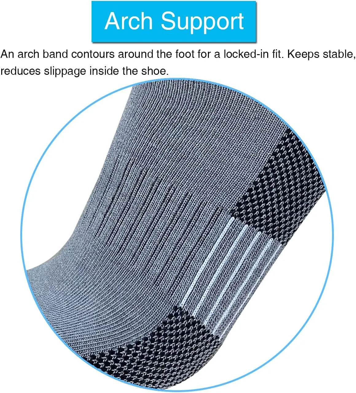APTYID Men's Moisture Wicking Cushioned Crew Work Boot Socks (4-6 Pairs)