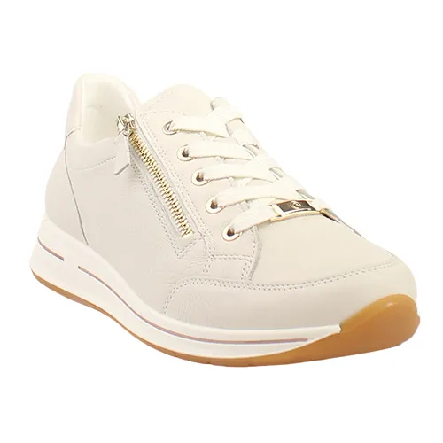 Ara Ladies Wide Fit Trainers - 24801-97 - Cream