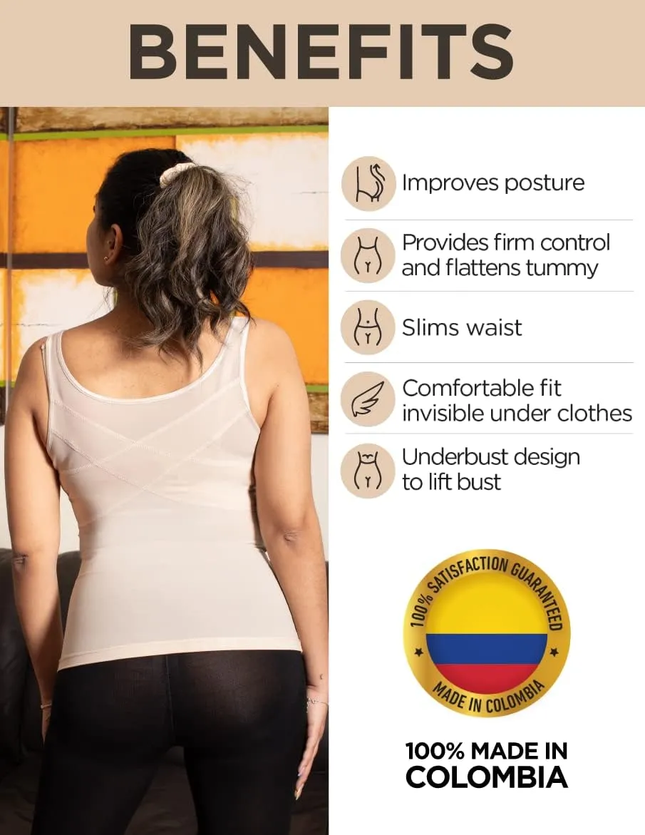 ARANZA Back Support Posture Corrector Waist Trainer Tummy Control Shapewear Top Faja Espalda