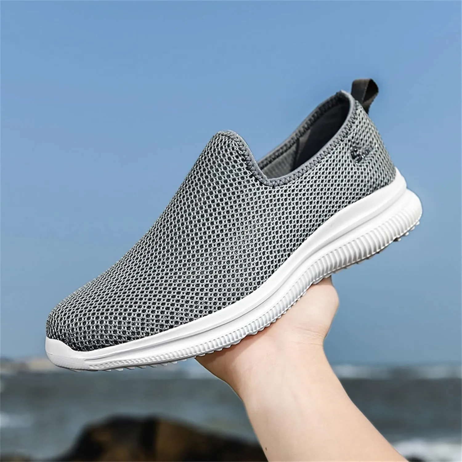Arch Support Hiking Shoes for Men Slip-On Comfortable Light-Weight Shoe Comfortable & Light-Weight Stretch Shoes