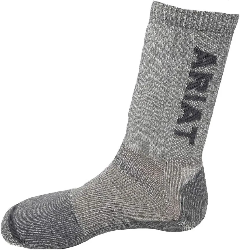 ARIAT Lightweight Merino Blend Arch Support Reinforced Mid Calf Socks