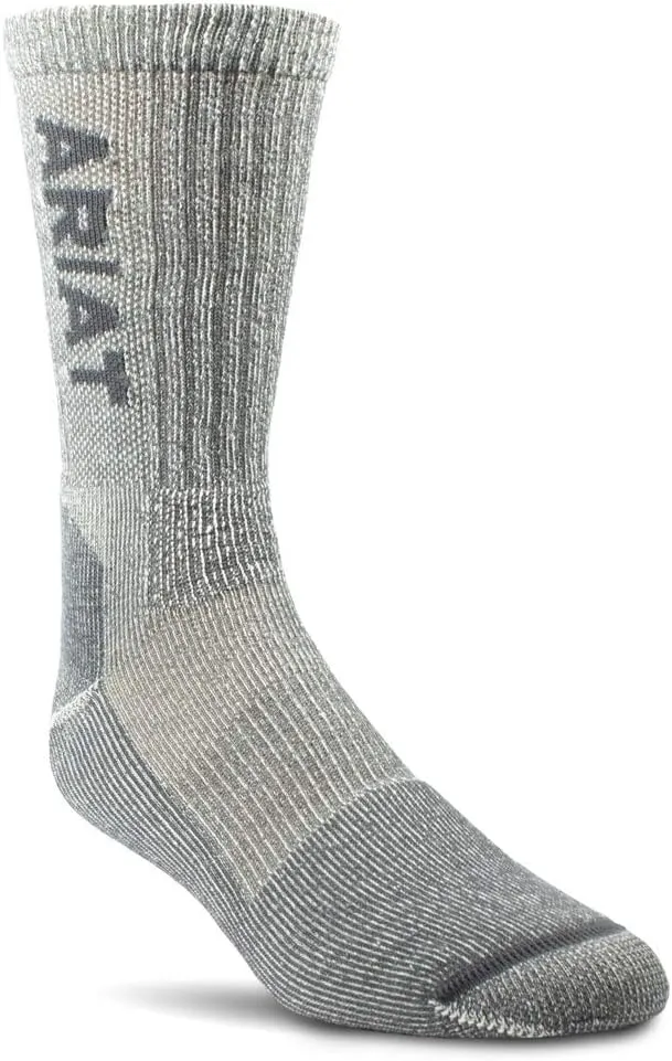 ARIAT Lightweight Merino Blend Arch Support Reinforced Mid Calf Socks
