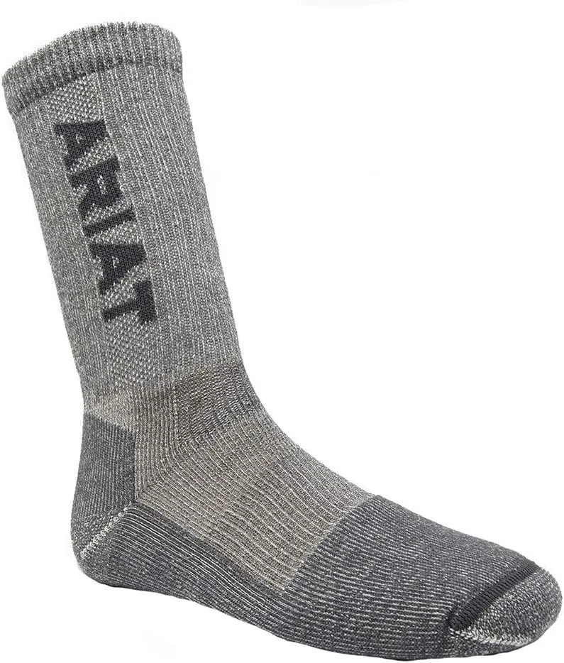 ARIAT Lightweight Merino Blend Arch Support Reinforced Mid Calf Socks